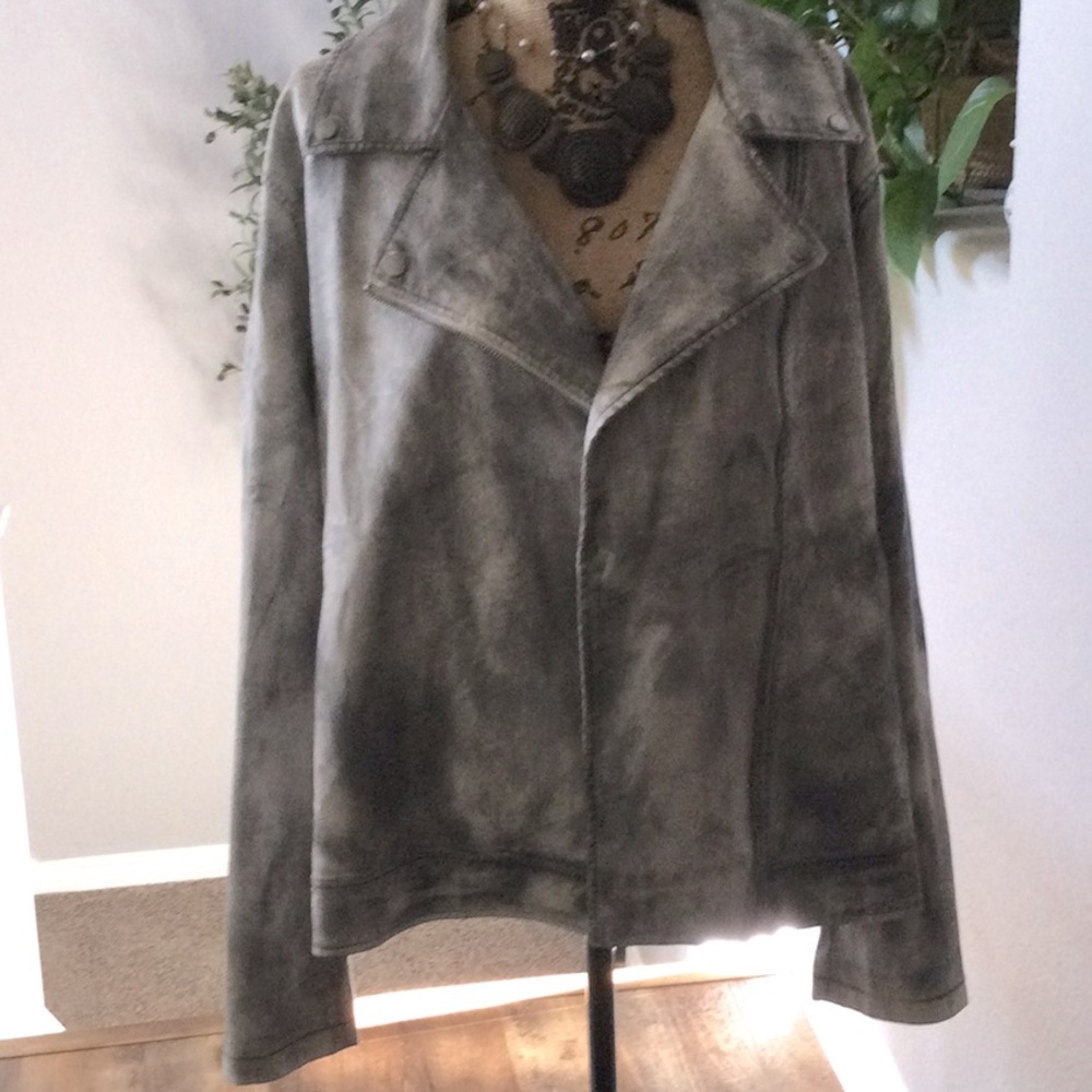 Rocker Style ONE OF A KIND Hand painted Jacket 3X NWT